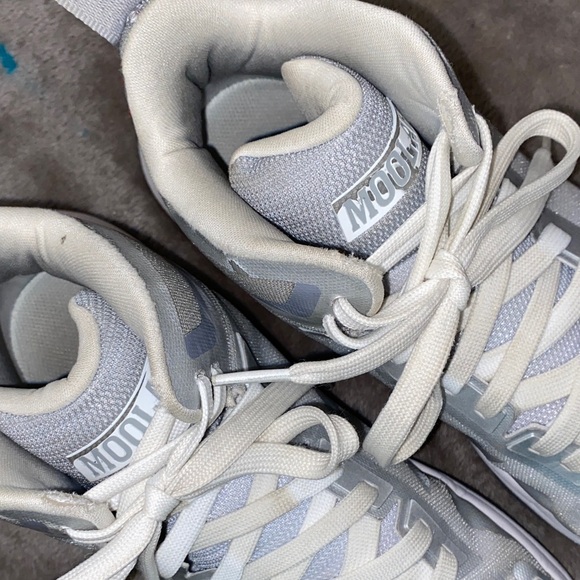 1114 Moolah Silver Double Triple Basketball Sneakers - Picture 7 of 9